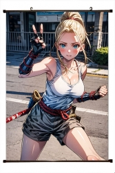 Zom 100 Anime black Plastic ro...