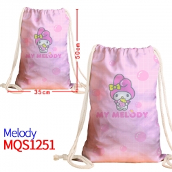 melody Canvas drawstring pocke...
