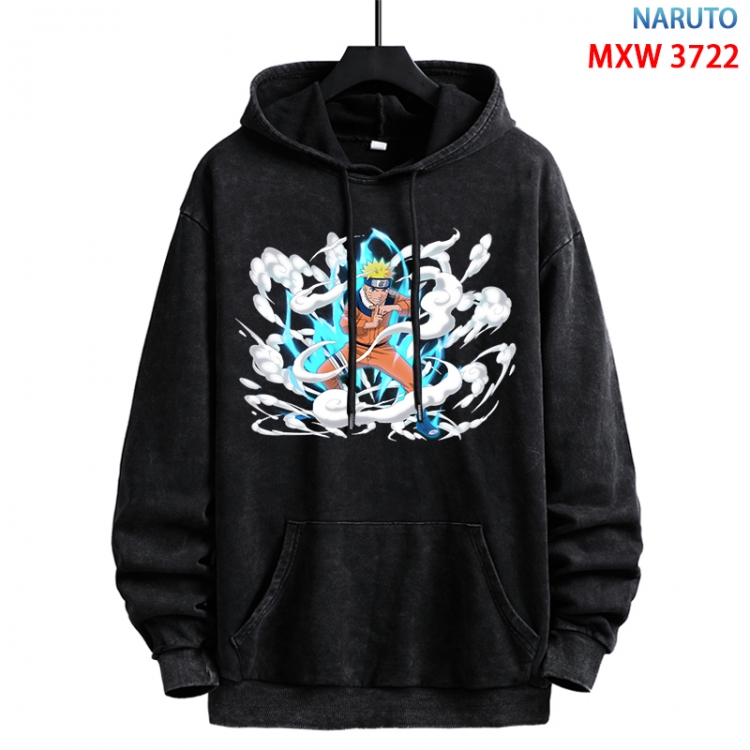 Naruto Anime peripheral washing and worn-out pure cotton sweater from S to 3XL MXW-3722