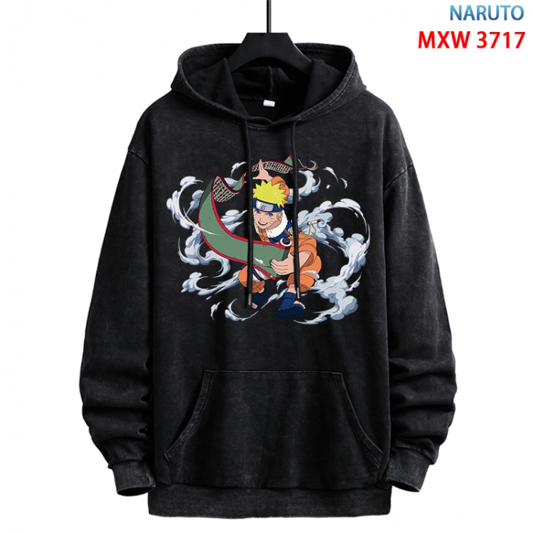 Naruto Anime peripheral washing and worn-out pure cotton sweater from S to 3XL  MXW-3717