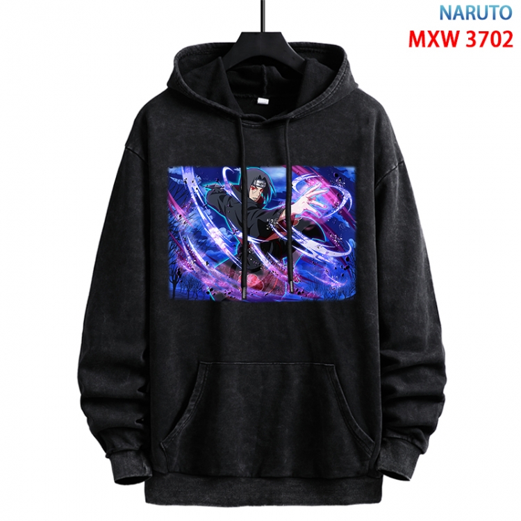 Naruto Anime peripheral washing and worn-out pure cotton sweater from S to 3XL  MXW-3702