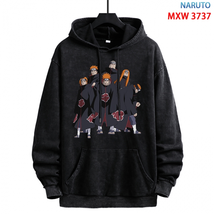 Naruto Anime peripheral washing and worn-out pure cotton sweater from S to 3XL  MXW-3737