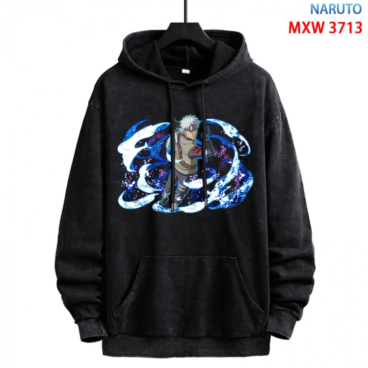 Naruto Anime peripheral washing and worn-out pure cotton sweater from S to 3XL MXW-3713