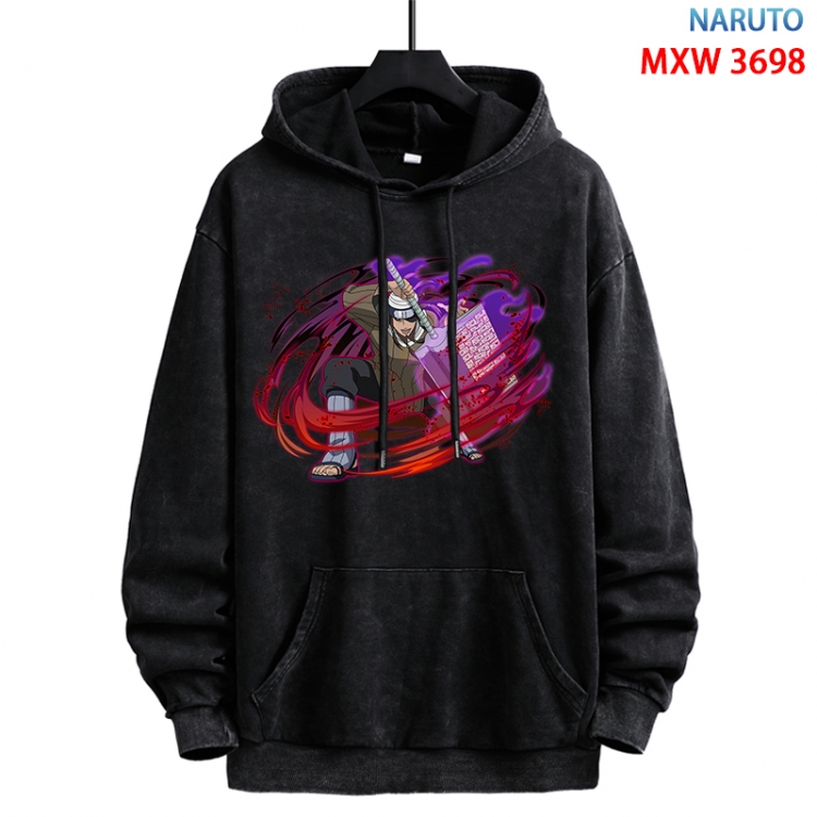 Naruto Anime peripheral washing and worn-out pure cotton sweater from S to 3XL MXW-3698
