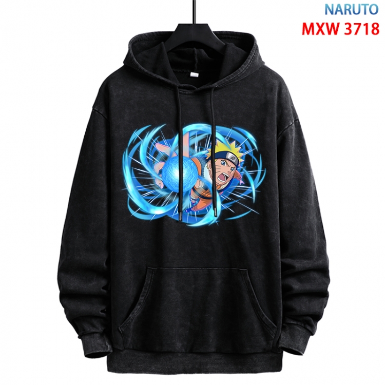 Naruto Anime peripheral washing and worn-out pure cotton sweater from S to 3XL MXW-3718