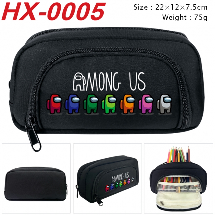 Among us Anime 3D pen bag with partition stationery box 20x10x7.5cm 75g HX-0005