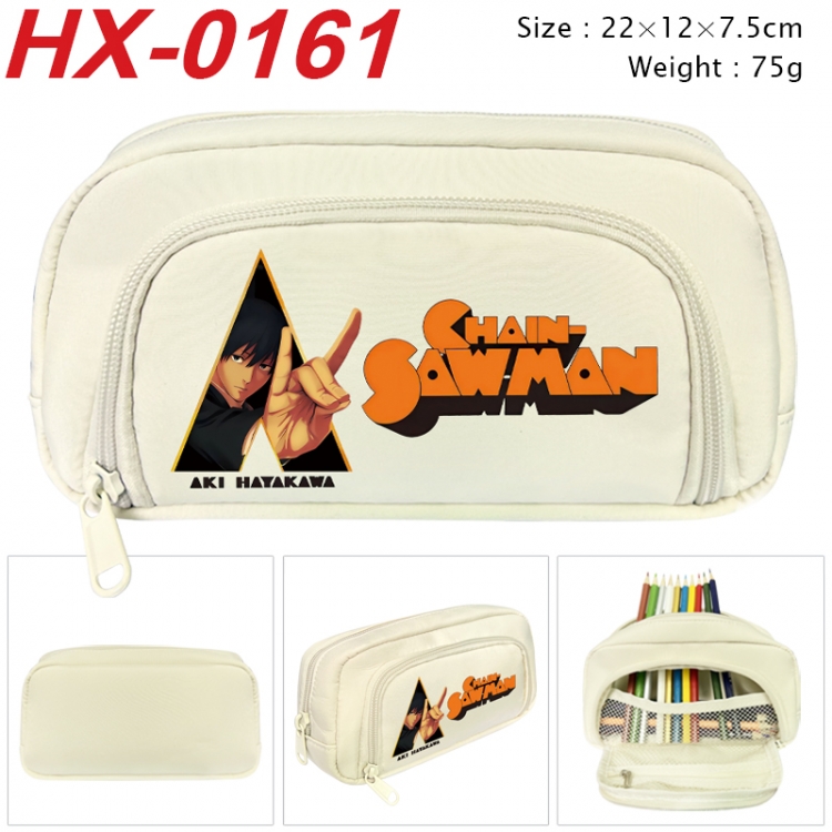 Chainsaw man Anime 3D pen bag with partition stationery box 20x10x7.5cm 75g  HX-0161