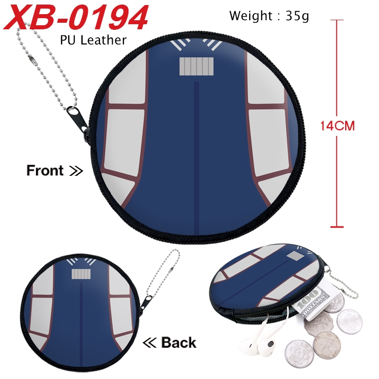 My Hero Academia Anime PU leather material circular zipper zero wallet 14cm  XB-0194