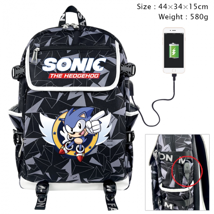 Sonic The Hedgehog Anime 3D pen bag with partition stationery box 20x10x7.5cm 75g