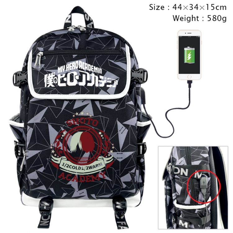 My Hero Academia Anime 3D pen bag with partition stationery box 20x10x7.5cm 75g