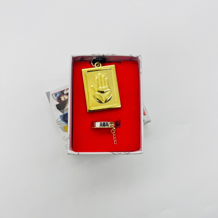 JoJos Bizarre Adventure Anime Surrounding Ring Necklace style K