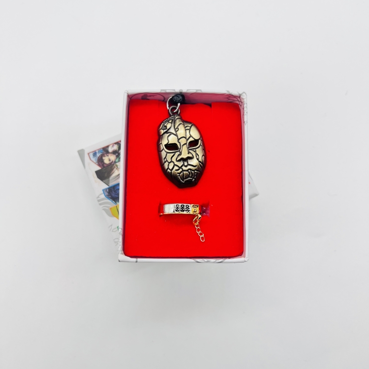 JoJos Bizarre Adventure Anime Surrounding Ring Necklace styleJ