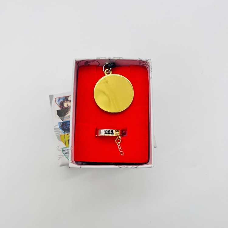 JoJos Bizarre Adventure Anime Surrounding Ring Necklace style A