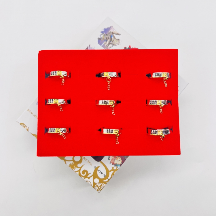 JoJos Bizarre Adventure anime peripheral ring box a set of 9
