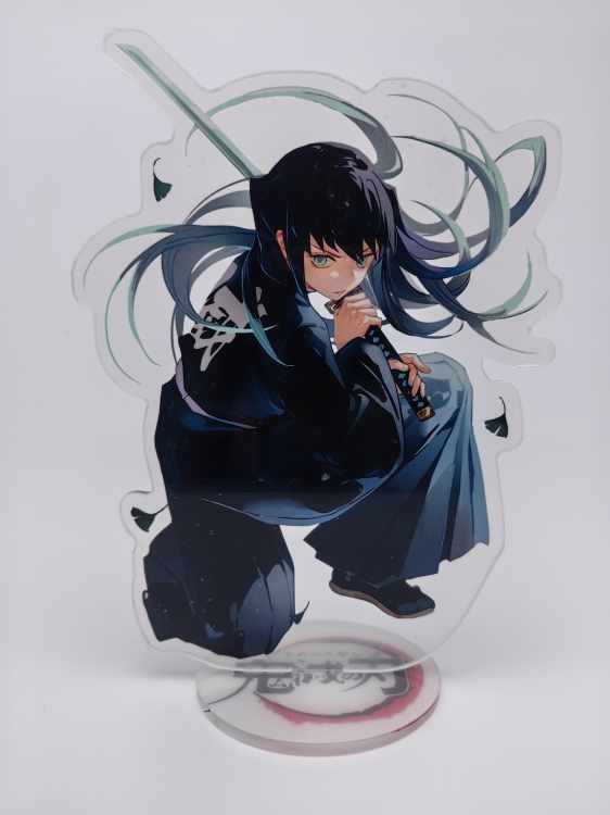 Demon Slayer Kimets Anime Laser Acrylic Humanoid keychain Standing Plates  0407