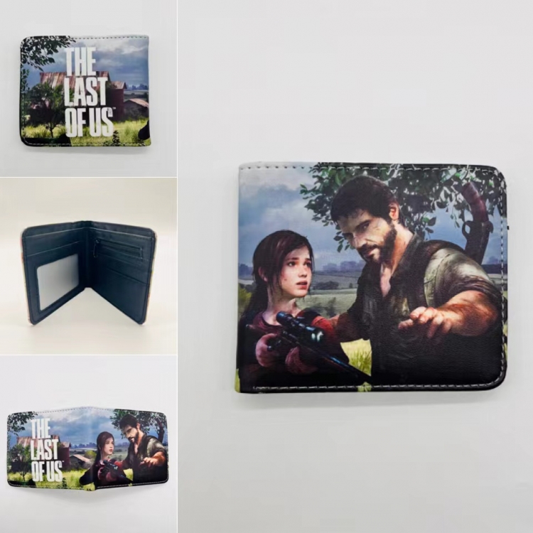 The last of us Full color Two fold short card case wallet 11X9.5CM