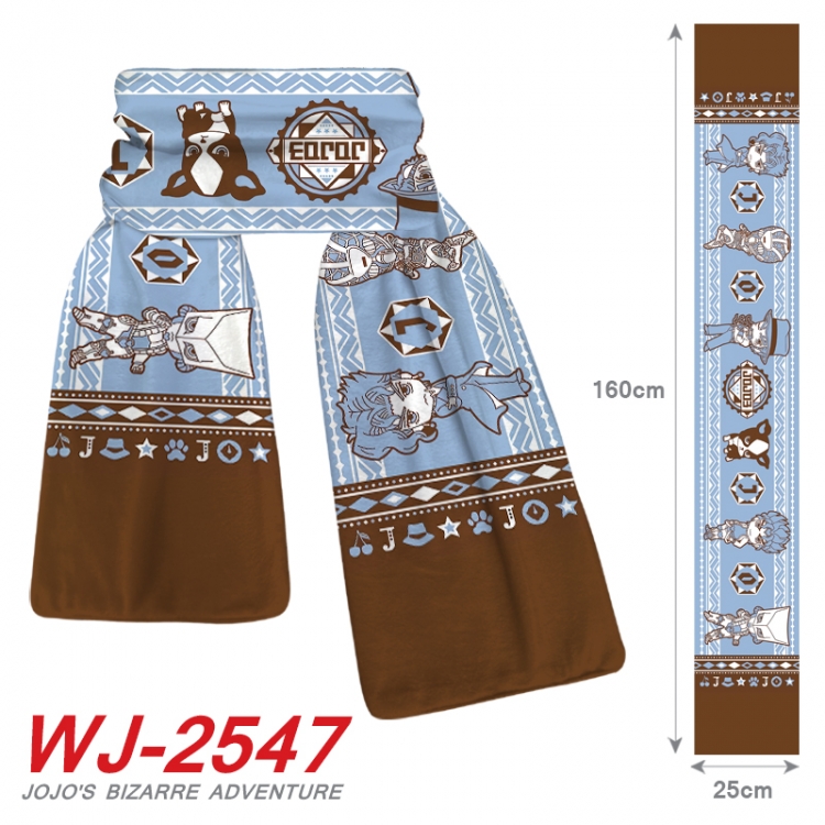 JoJos Bizarre Adventure Anime Plush Impression Scarf Neck 25x160cm WJ-2547