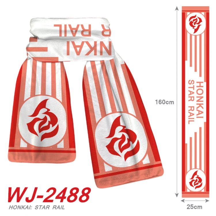 Honkai: Star Rail Anime Plush Impression Scarf Neck 25x160cm WJ-2488