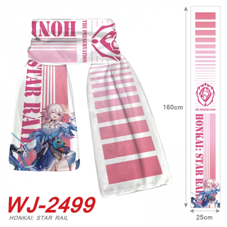 Honkai: Star Rail Anime Plush Impression Scarf Neck 25x160cm  WJ-2499