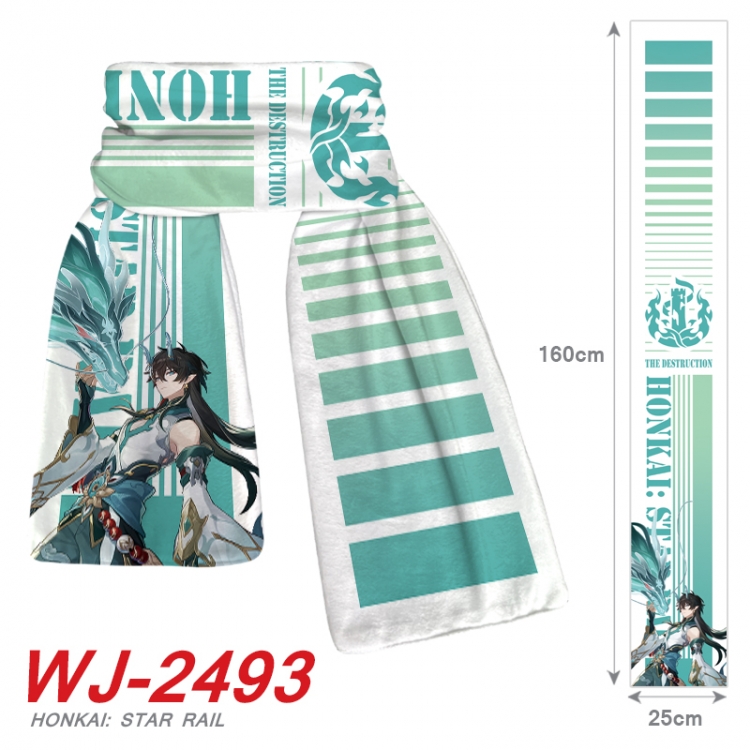 Honkai: Star Rail Anime Plush Impression Scarf Neck 25x160cm WJ-2493