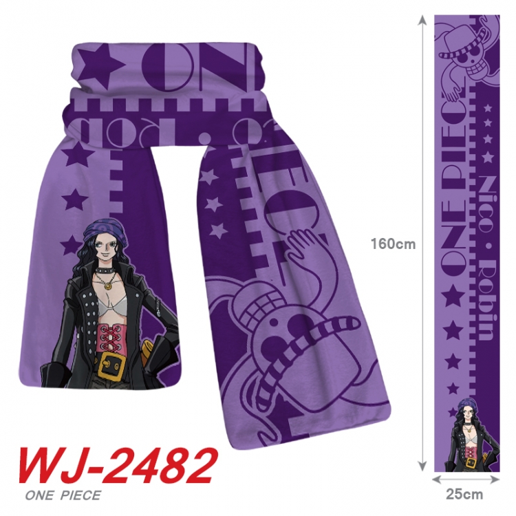 One Piece Anime Plush Impression Scarf Neck 25x160cm  WJ-2482
