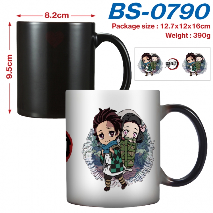 Demon Slayer Kimets Anime high-temperature color-changing printing ceramic mug 400ml BS-0790