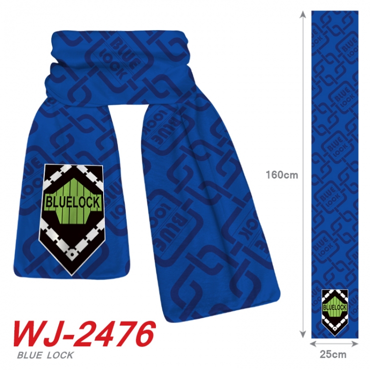BLUE LOCK Anime Plush Impression Scarf Neck 25x160cm WJ-2476