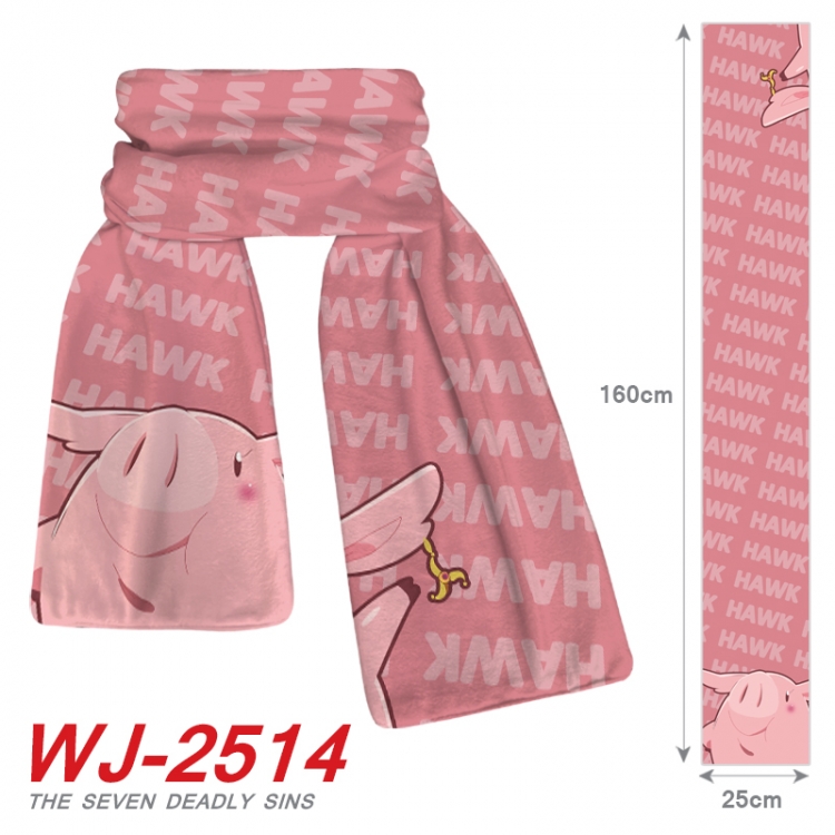The Seven Deadly Sins Anime Plush Impression Scarf Neck 25x160cm WJ-2514