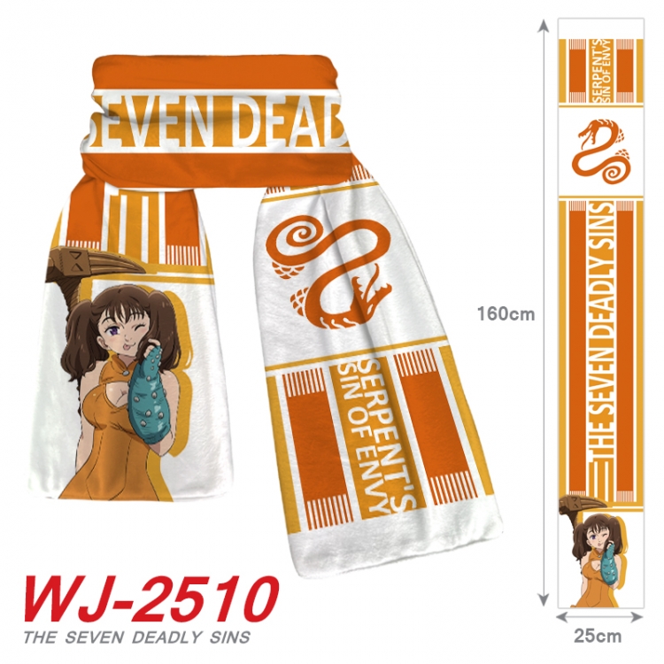 The Seven Deadly Sins Anime Plush Impression Scarf Neck 25x160cm  WJ-2510