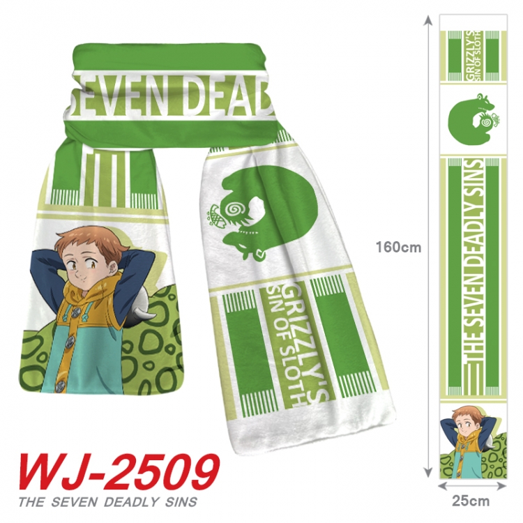 The Seven Deadly Sins Anime Plush Impression Scarf Neck 25x160cm WJ-2509