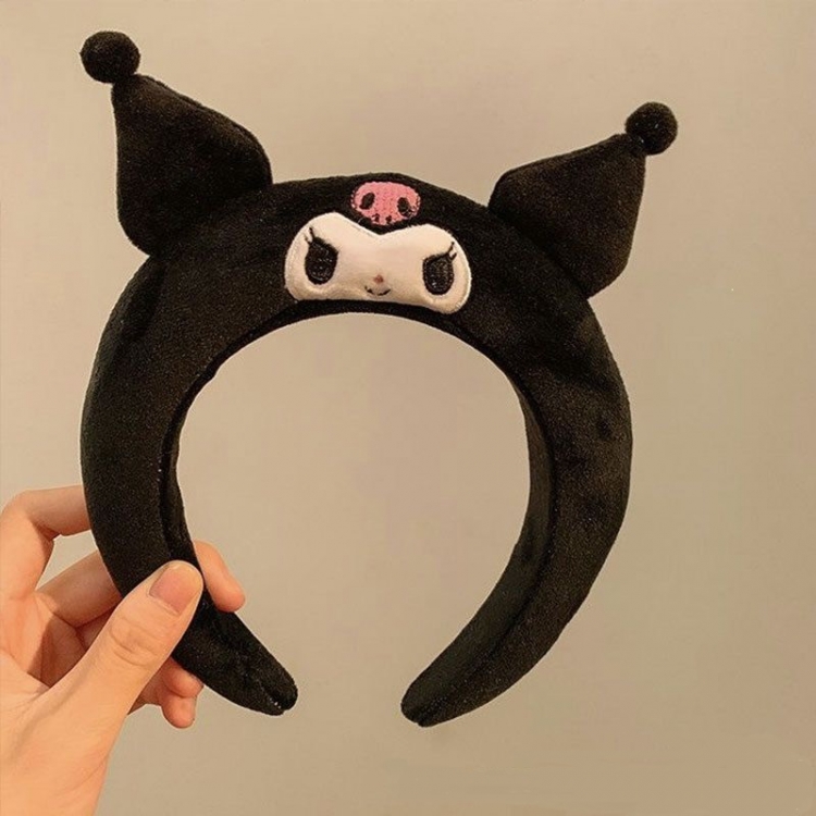 Kuromi Tongplush hair hoop hair clip holiday headwear  price for 3 pcs