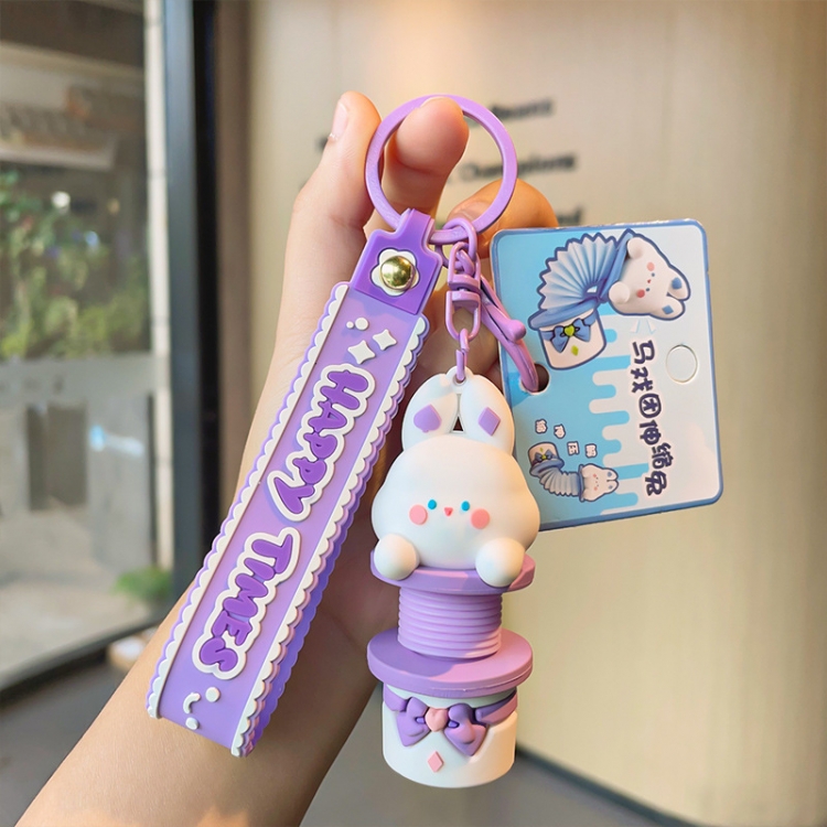 circus troup 3D three-dimensional car keychain bag hanging accessories  price for 5 pcs