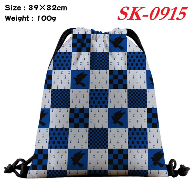 Harry Potter cartoon Waterproof Nylon Full Color Drawstring Pocket 39x32cm  SK-0915