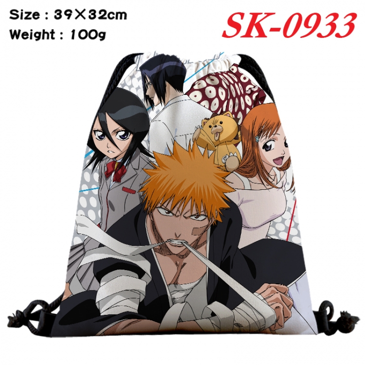 Bleach cartoon Waterproof Nylon Full Color Drawstring Pocket 39x32cm  SK-0933