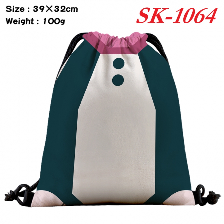 My Hero Academia cartoon Waterproof Nylon Full Color Drawstring Pocket 39x32cm  SK-1064