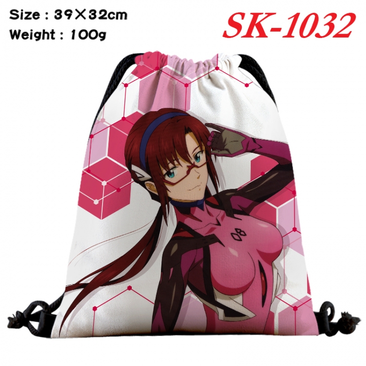 EVA cartoon Waterproof Nylon Full Color Drawstring Pocket 39x32cm SK-1032