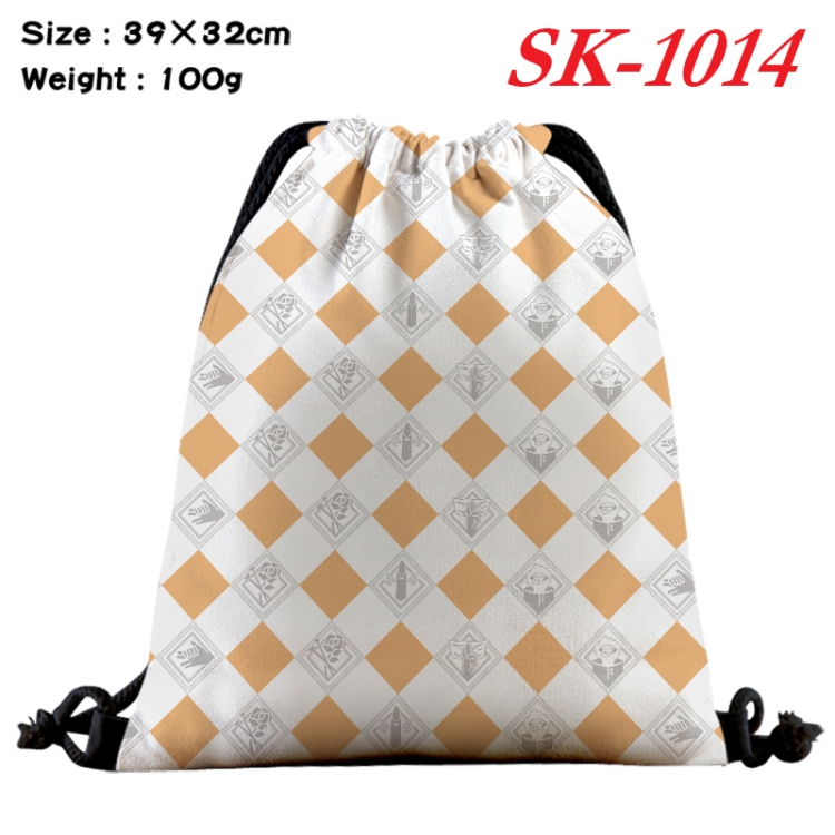 Jujutsu Kaisen cartoon Waterproof Nylon Full Color Drawstring Pocket 39x32cm  SK-1014