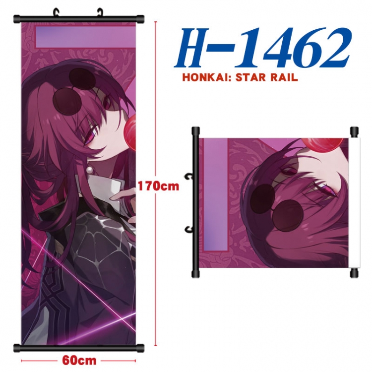 Honkai: Star Rail Black plastic rod cloth hanging canvas painting Wall Scroll 60x170cm H-1462