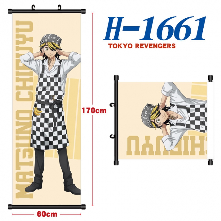 Tokyo Revengers  Black plastic rod cloth hanging canvas painting Wall Scroll 60x170cm  H-1661