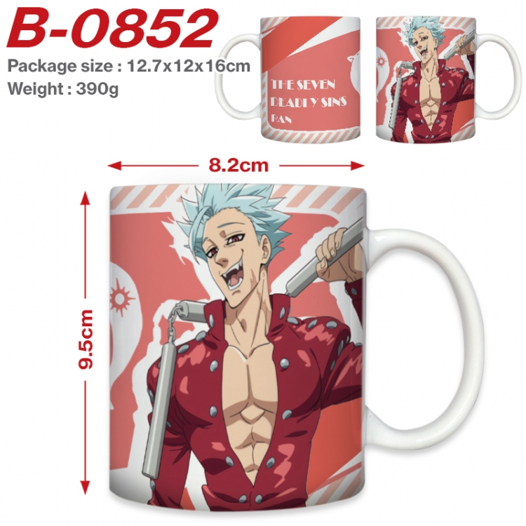 The Seven Deadly Sins Anime printed ceramic mug 400ml (single carton foam packaging) B-0852