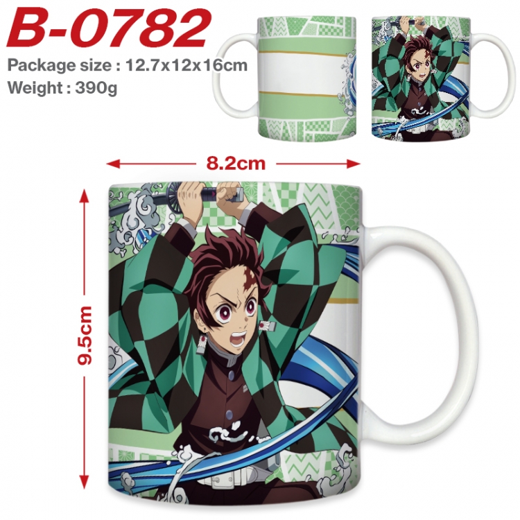 Demon Slayer Kimets Anime printed ceramic mug 400ml (single carton foam packaging) B-0782