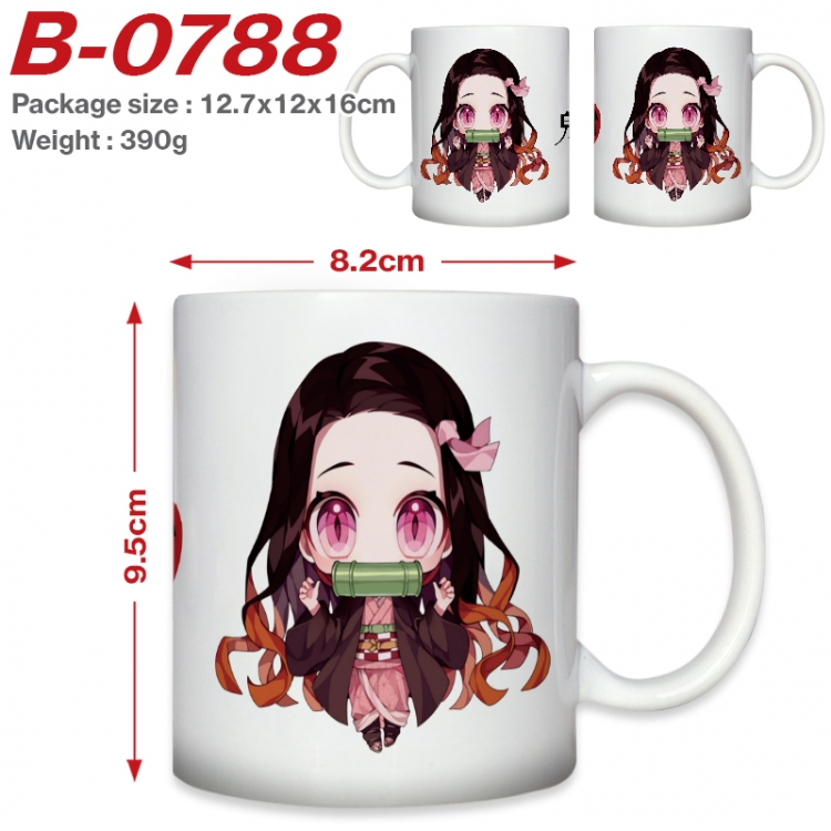 Demon Slayer Kimets Anime printed ceramic mug 400ml (single carton foam packaging)  B-0788