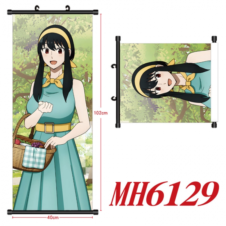 SPY×FAMILY Anime black Plastic rod Cloth painting Wall Scroll 40X102CM MH6129