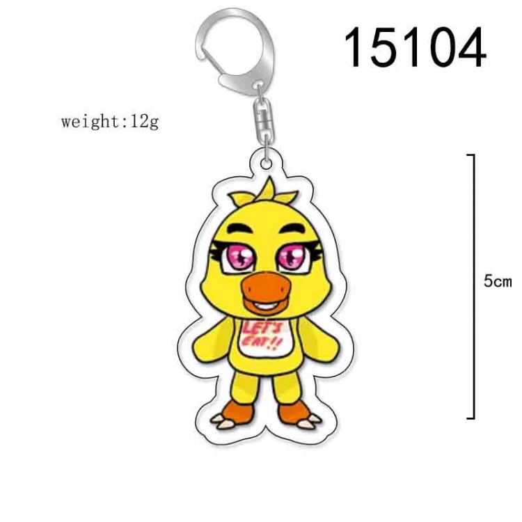 Five Nights at Freddys Anime Acrylic Keychain Charm price for 5 pcs 15104