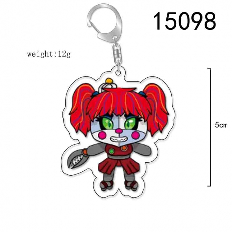 Five Nights at Freddys Anime Acrylic Keychain Charm price for 5 pcs 15098