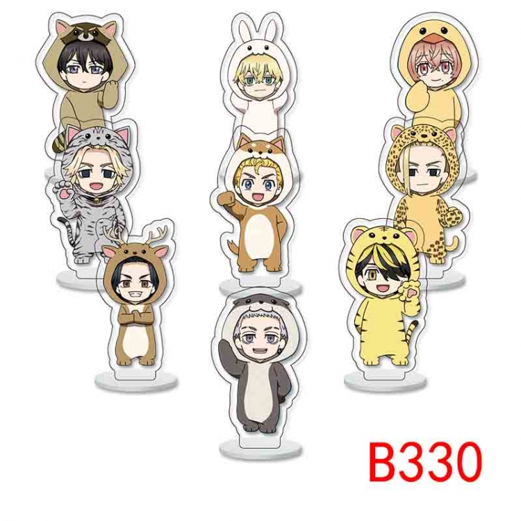 Tokyo Revengers Anime Character acrylic Small Standing Plates  Keychain 6cm a set of 9 B330
