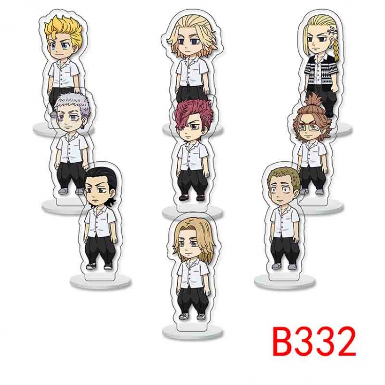 Tokyo Revengers Anime Character acrylic Small Standing Plates  Keychain 6cm a set of 9 B332