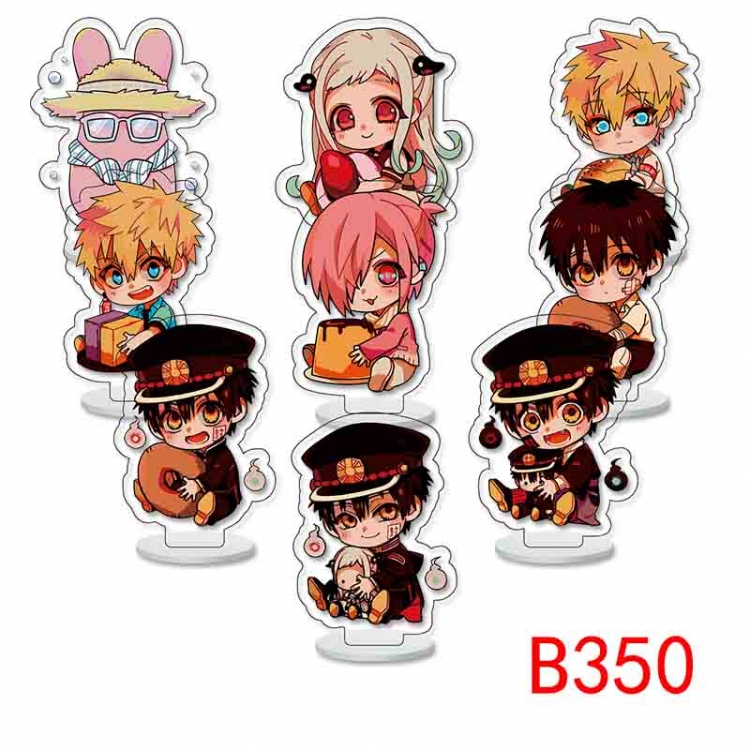 Toilet-bound Hanako-kun Anime Character acrylic Small Standing Plates  Keychain 6cm a set of 9 B350