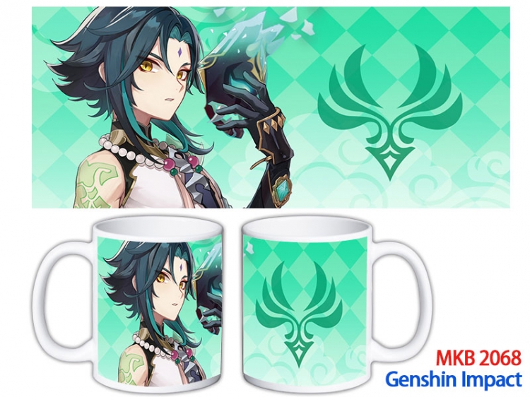 Genshin Impact Anime color printing ceramic mug cup price for 5 pcs  MKB-2068