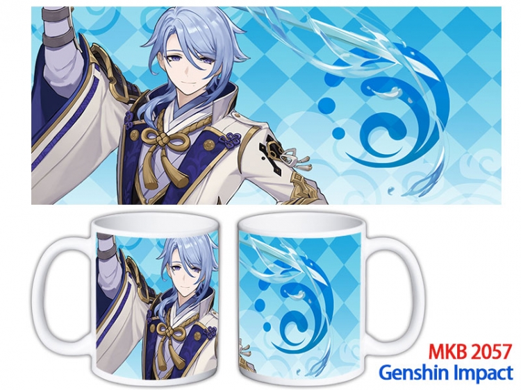 Genshin Impact Anime color printing ceramic mug cup price for 5 pcs MKB-2057